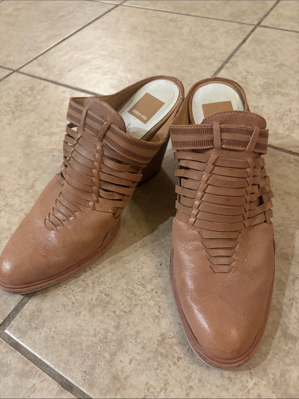 Dolce Vita Heeley leather mules size 9.5